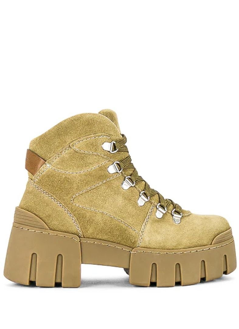 Isabel Marant Chunky Suede Combat Boot