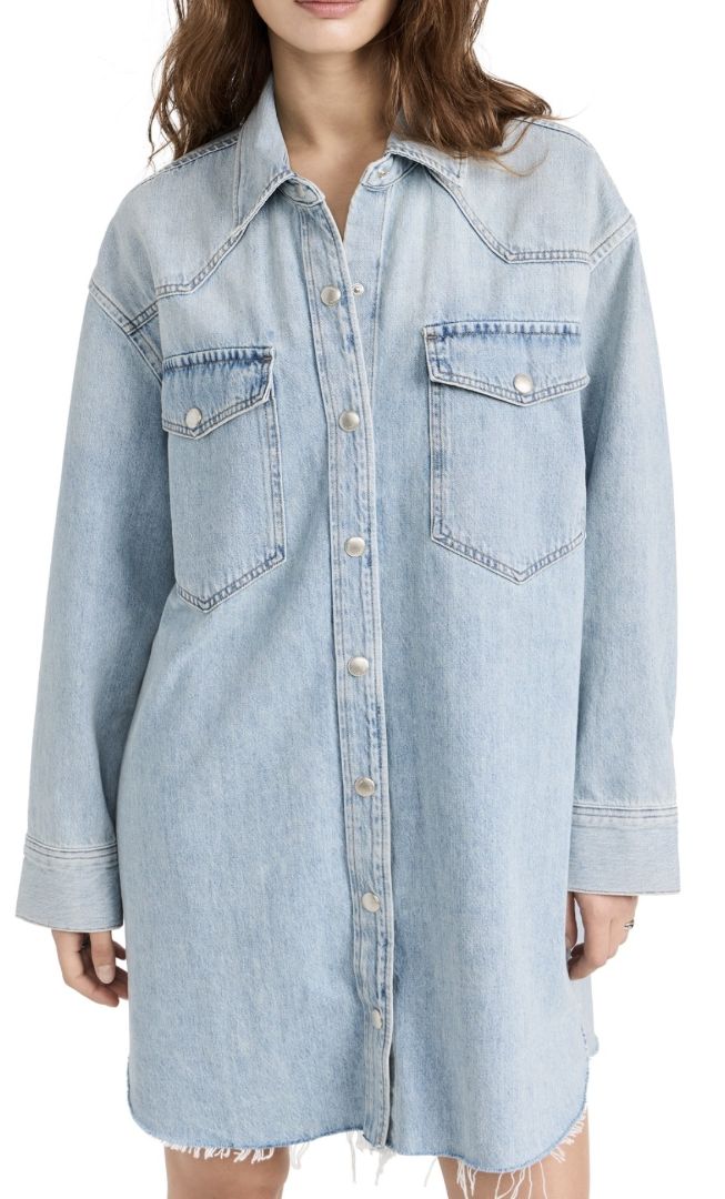 Agolde Light Wash Denim Jacket
