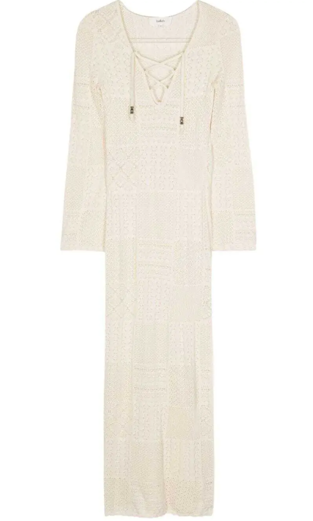 BA&SH ba&sh open-knit midi dress, 2