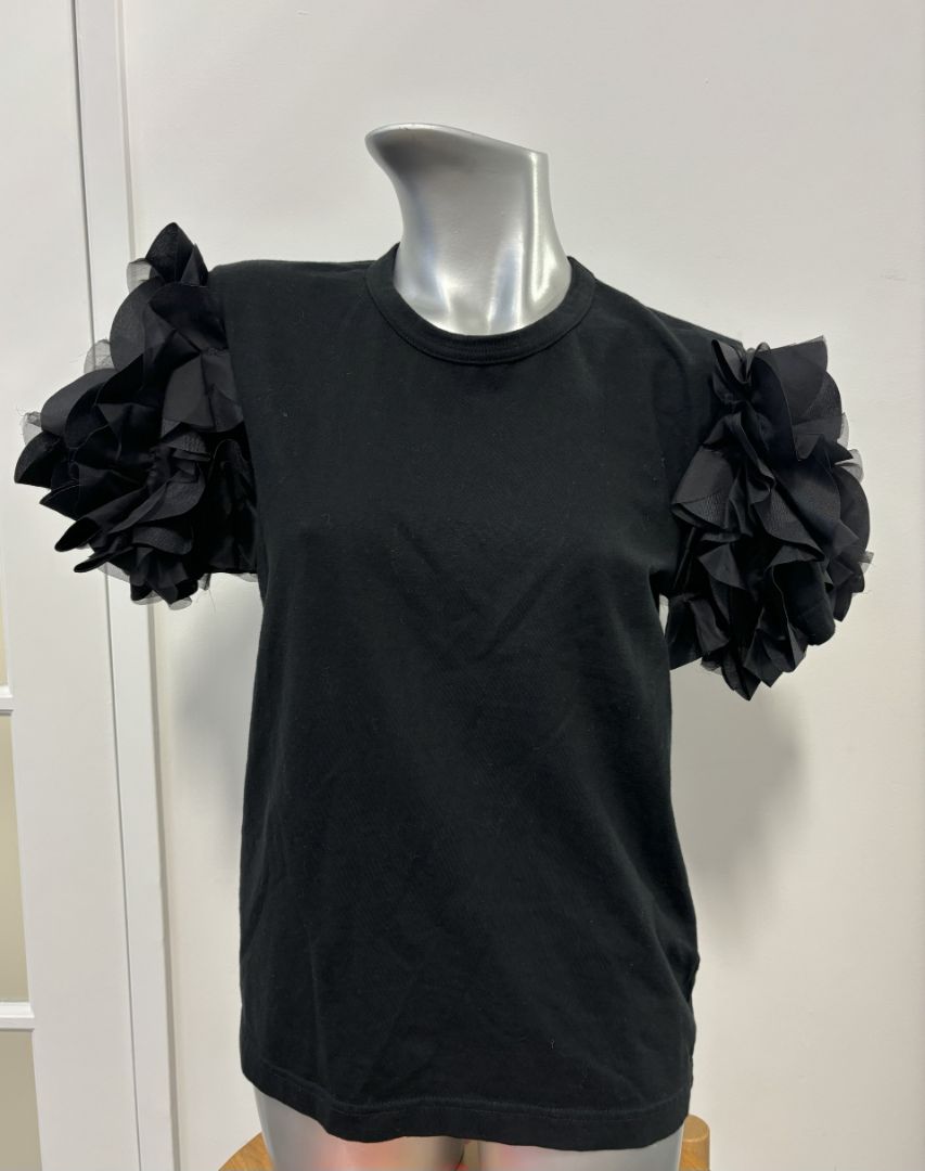 Comme Des Garcons Ruffle Sleeve Tshirt