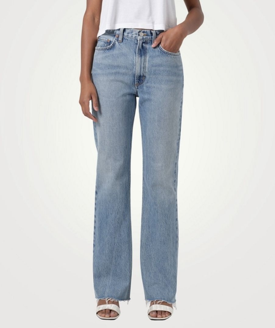 Agolde Leena Mid Rise Baby Flare Jeans NWT