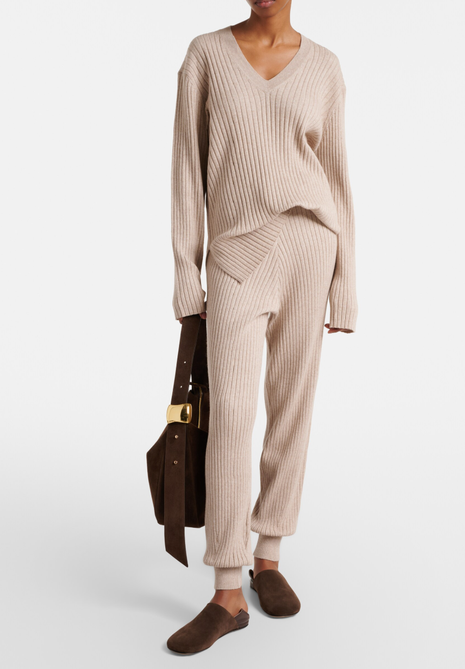Jardin des Orangers Ribbed-knit cotton and cashmere set
