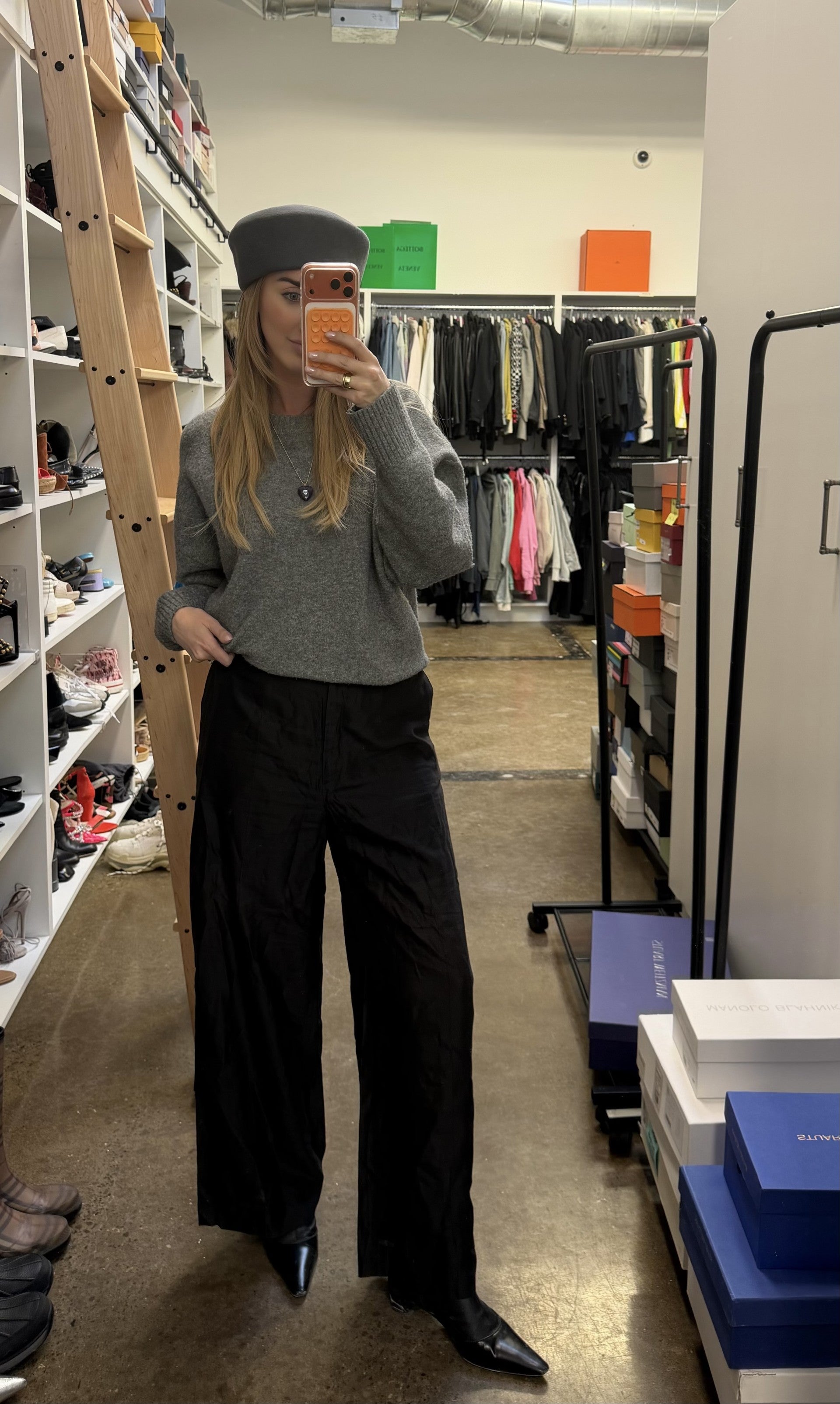 COS Black Lightweight Trousers