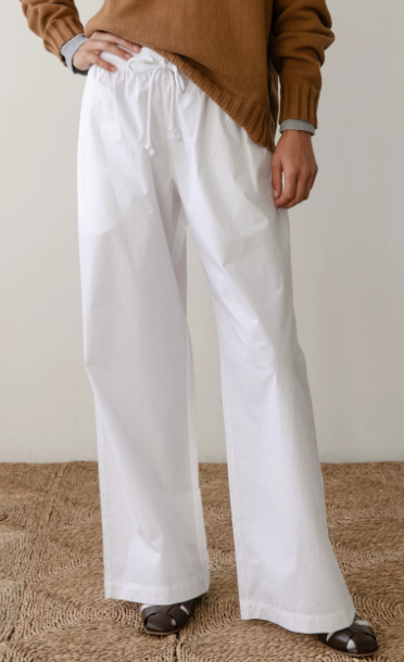 DONNI pop pant in white