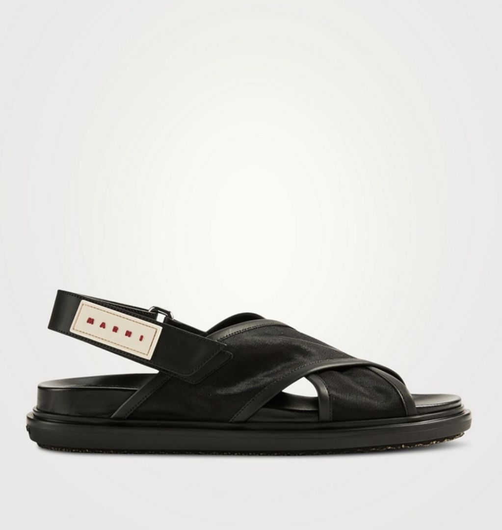 Marni Fussbett Criss Cross Nylon Sandals
