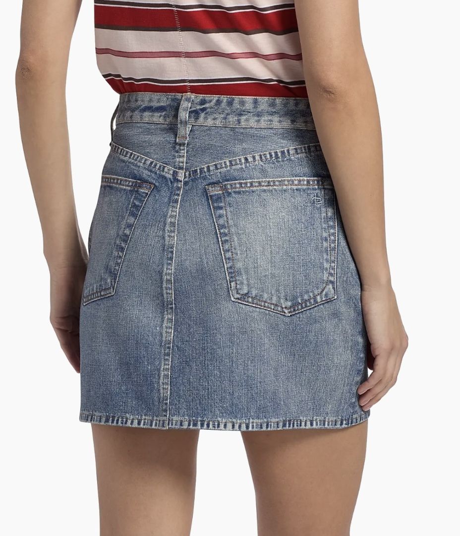 Rag & Bone Miramar Faux Denim Skirt