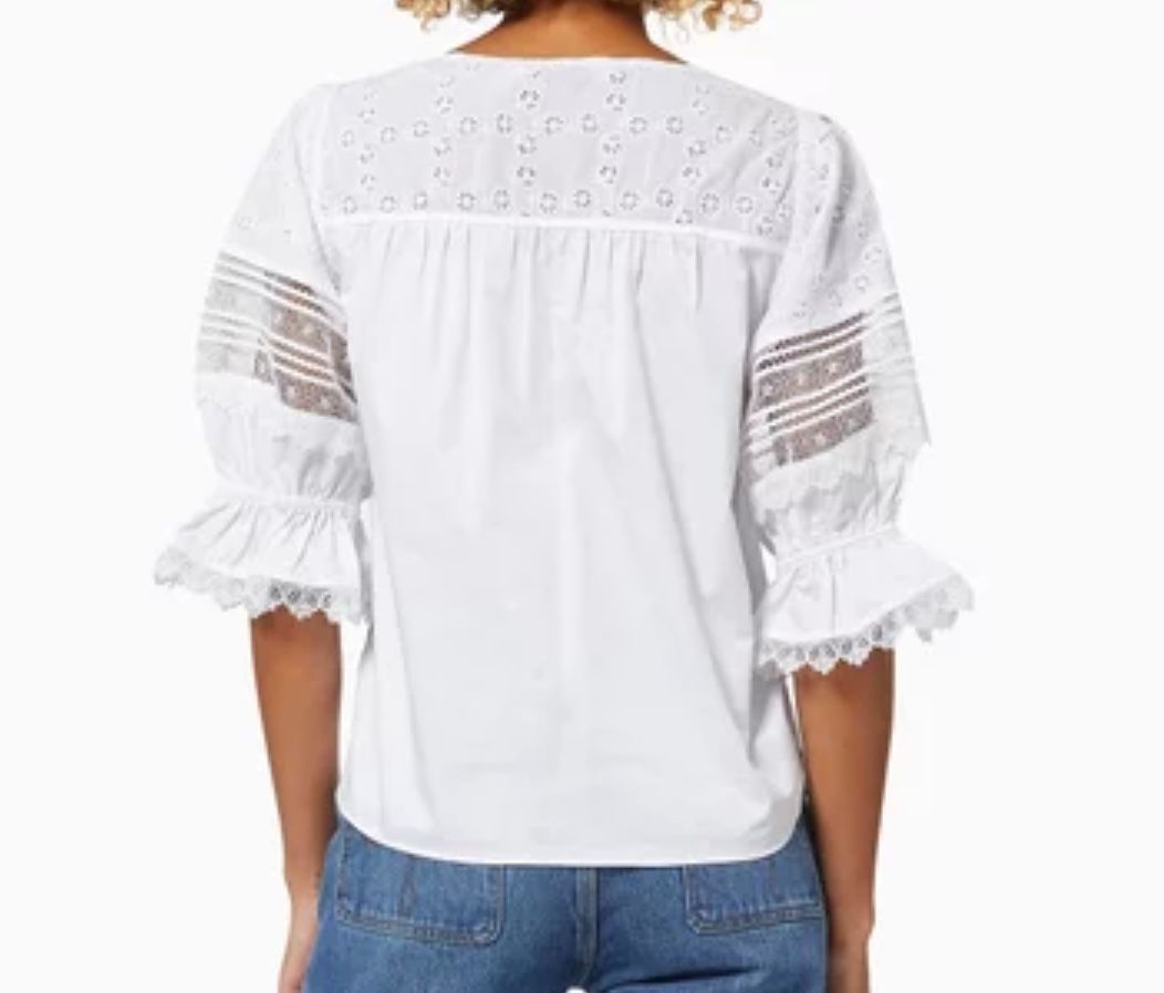 Self Portrait Eyelet Blouse
