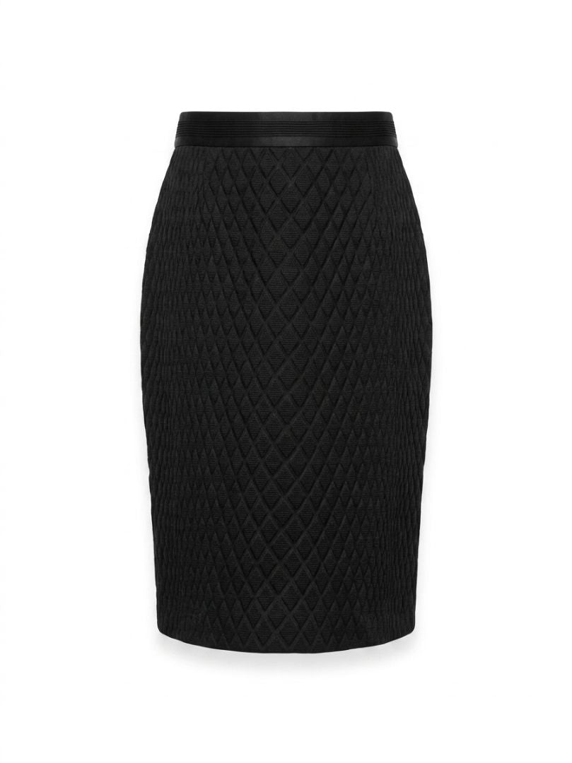 Versace Pattern Skirt with Silk Stripe