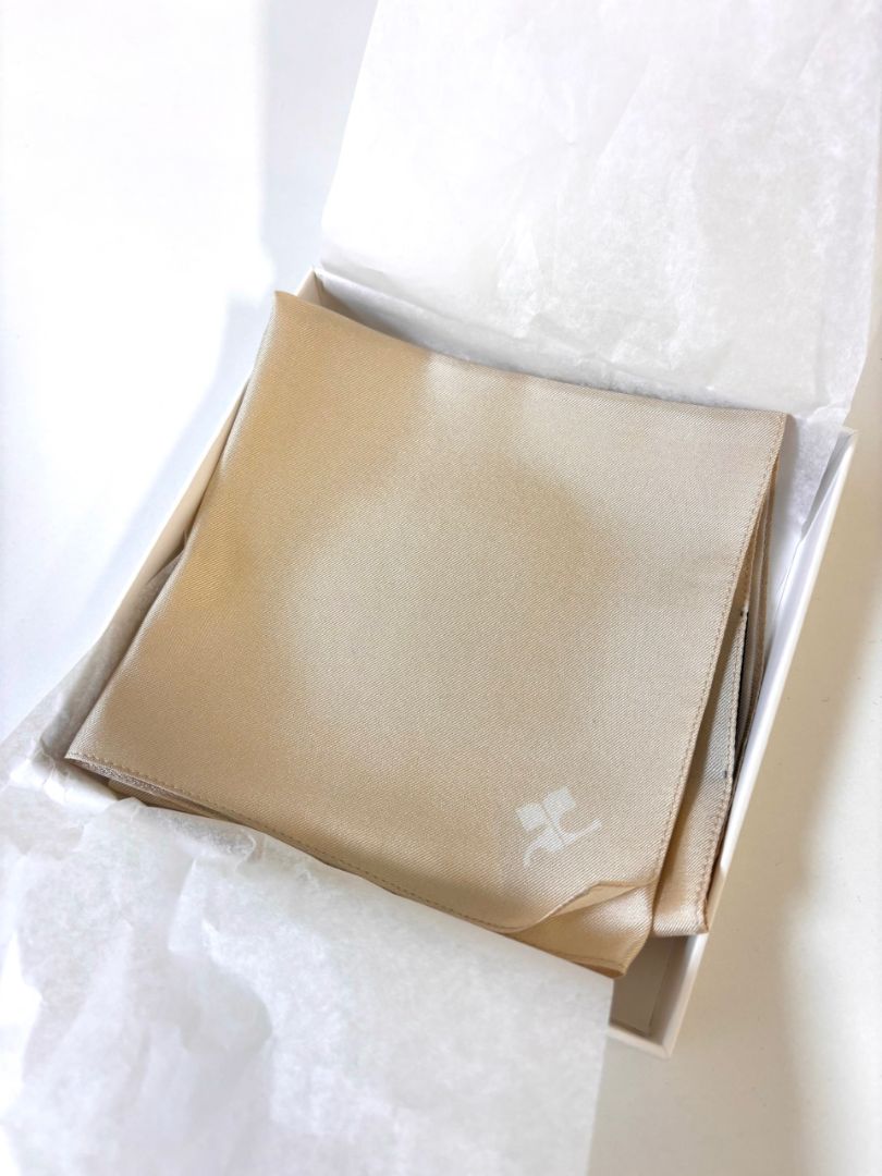COURRÈGES Fall Winter 2024 Show Logo Scarf/Pocket Square with Box
