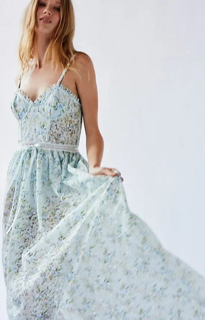 For Love & Lemons cecelia maxi dress