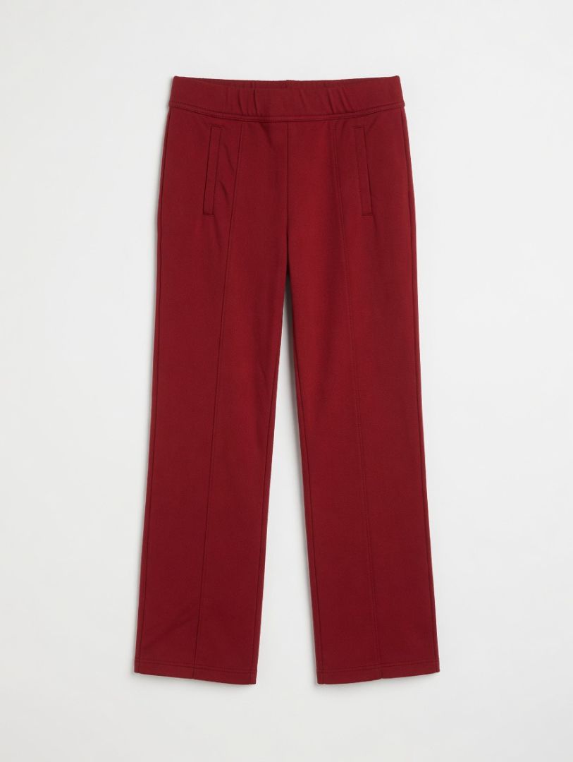 A.L.C. red sweatpants w bottom slits