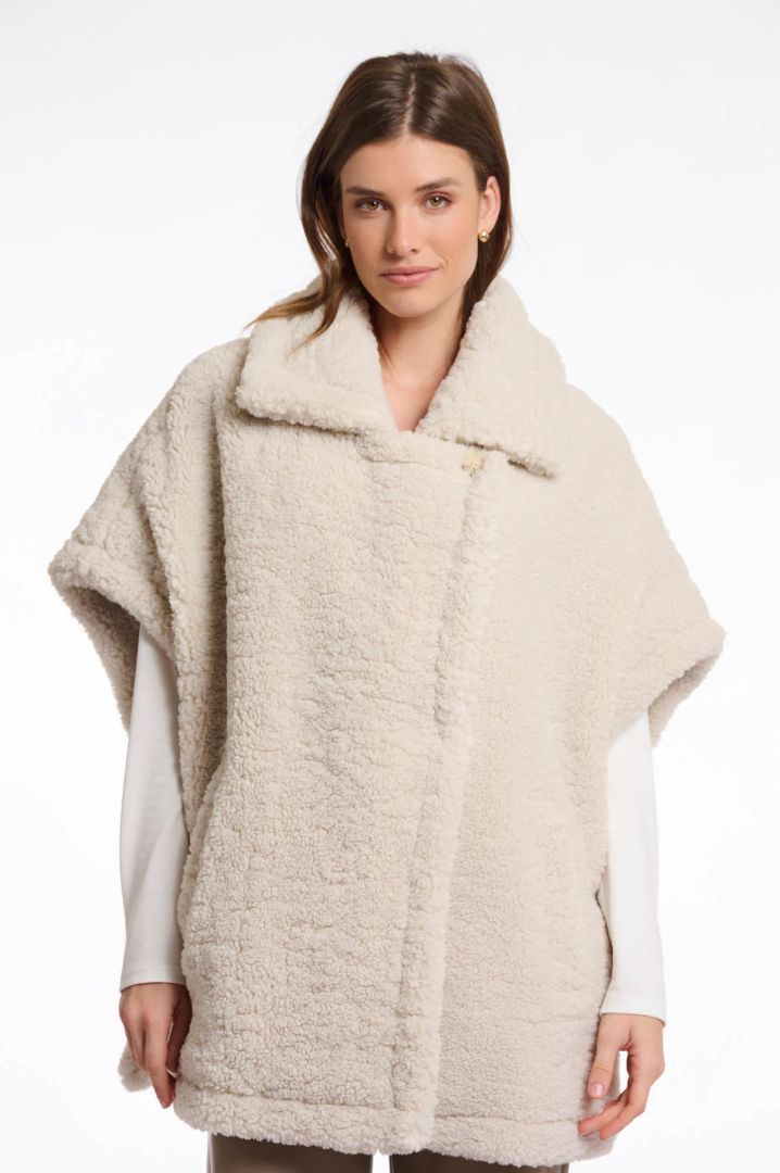Rino Pelle Cream Off/White Sherpa Fleece Vest