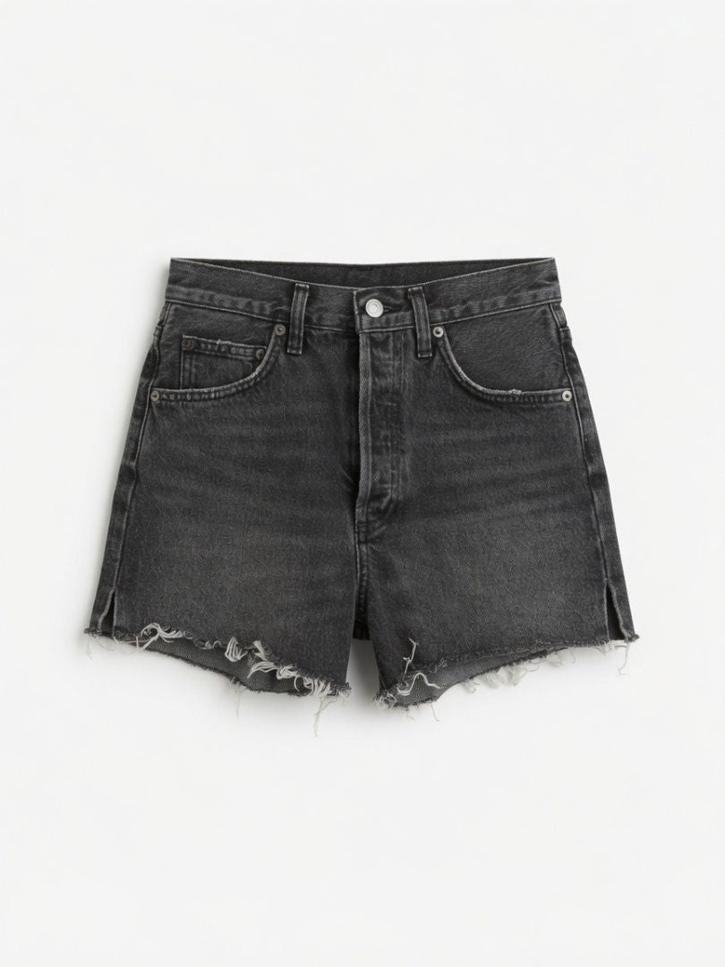 AGOLDE Dee Short, grey denim shorts