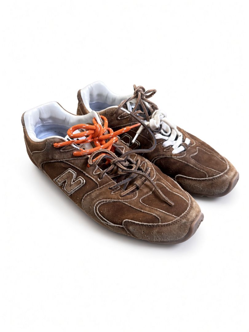 Miu Miu New Balance Brown Suede Sneakers