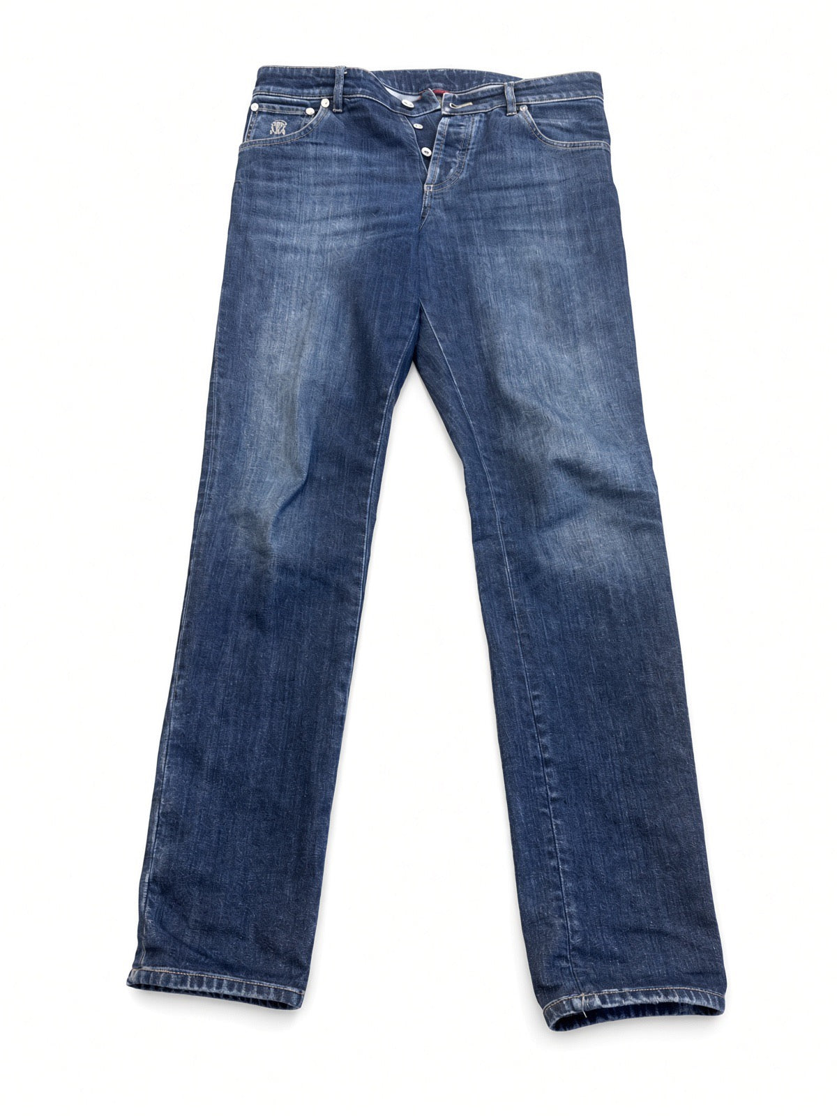 Brunello Cucinelli Blue Denim Skinny Fit Jeans