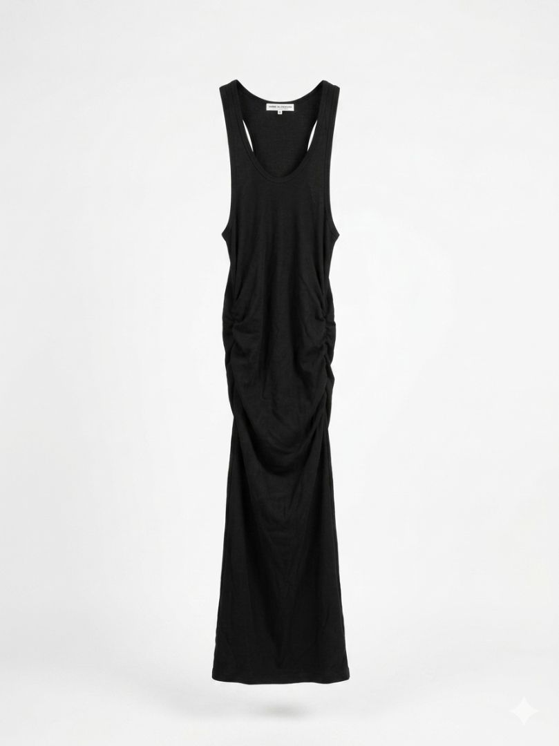 JAMES PERSE black bodycon cotton dress