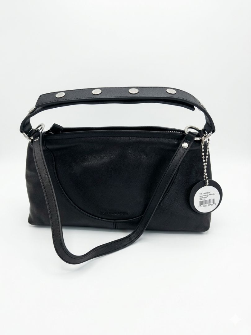 ECKHAUS LATTA black shoulder bag with silver studs