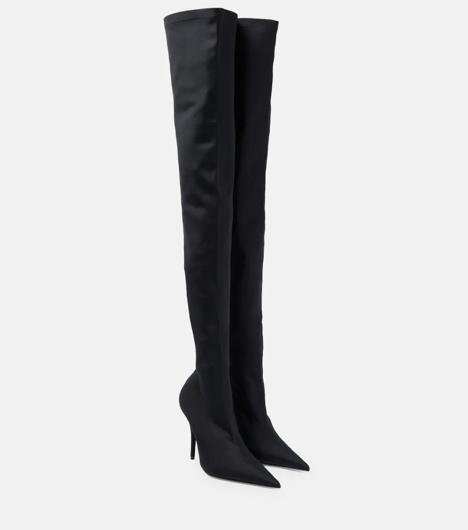 BALENCIAGA jersey thigh high/over the knee sock boot