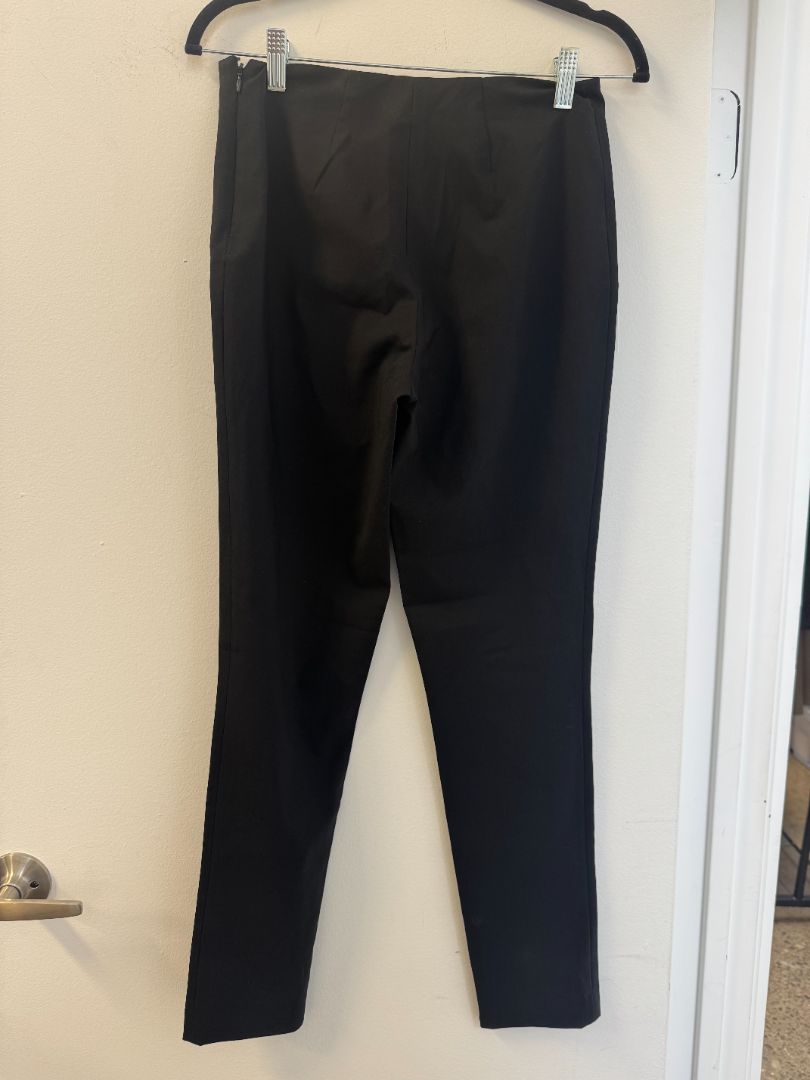 LA PERLA virgin wool black trousers with side zipper