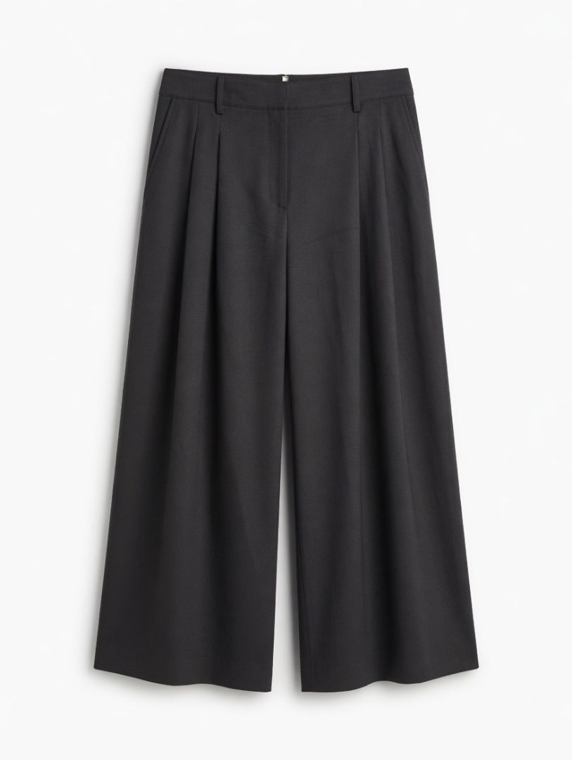 TWP Black Wide Leg Trousers