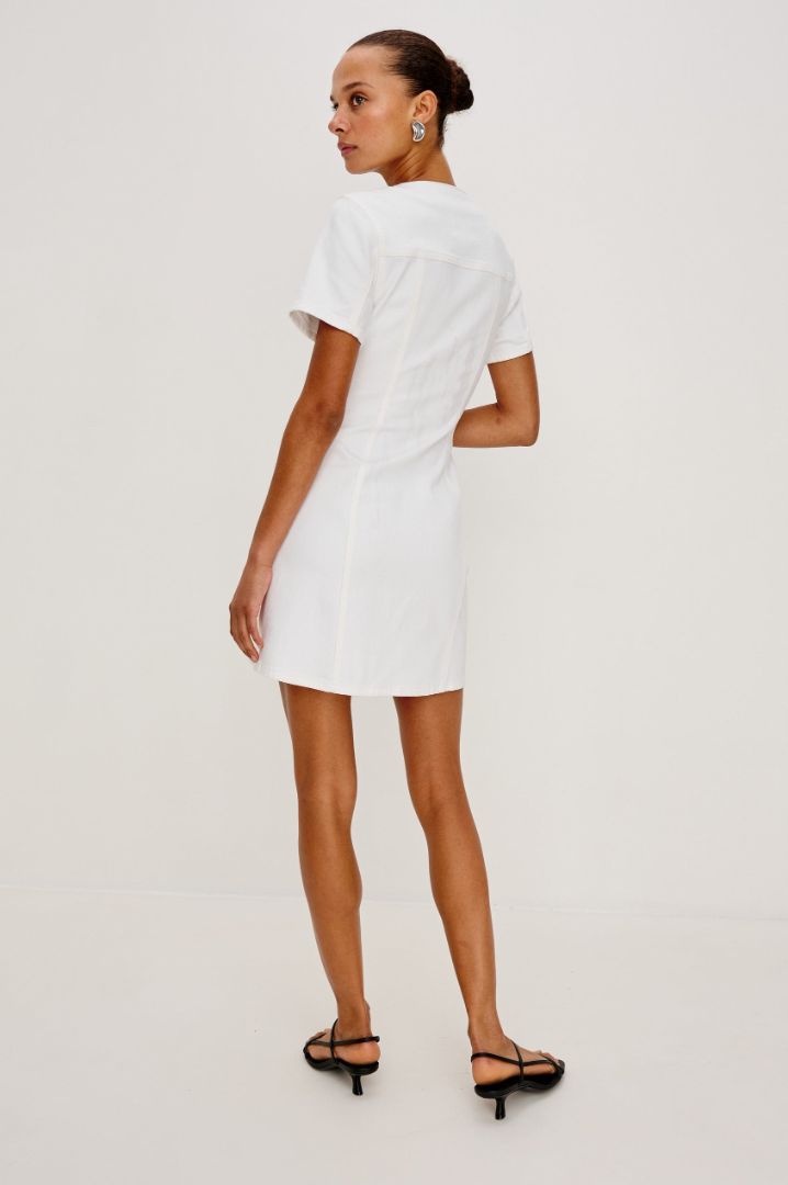 Rails Saratoga White Denim Mini Dress
