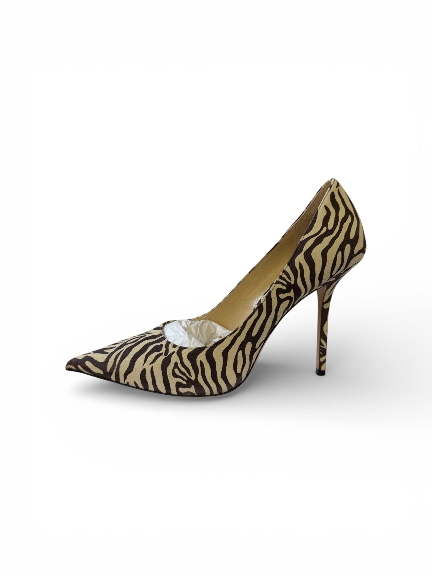 JIMMY CHOO zebra print pumps