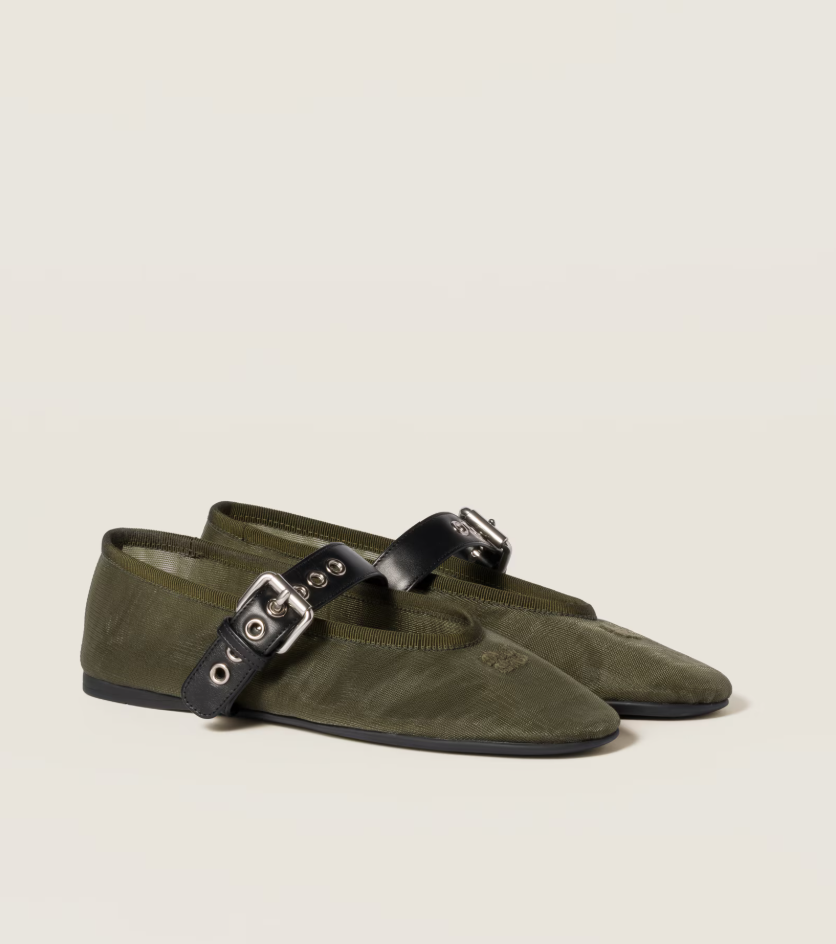 Miu Miu Mesh Ballet Flats