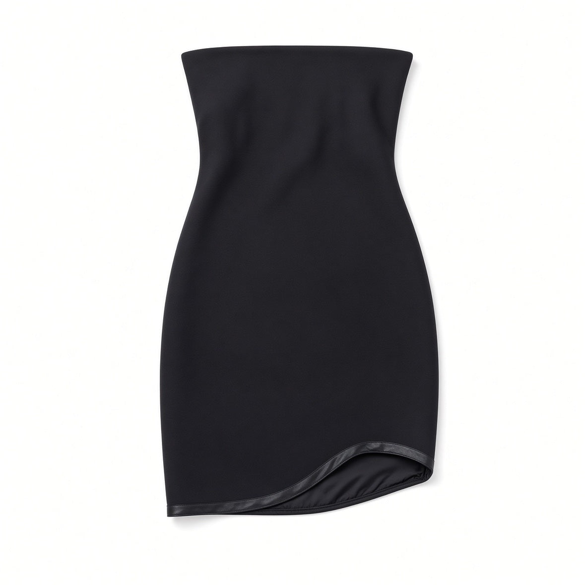 Jay Ahr Black Strapless Mini Dress