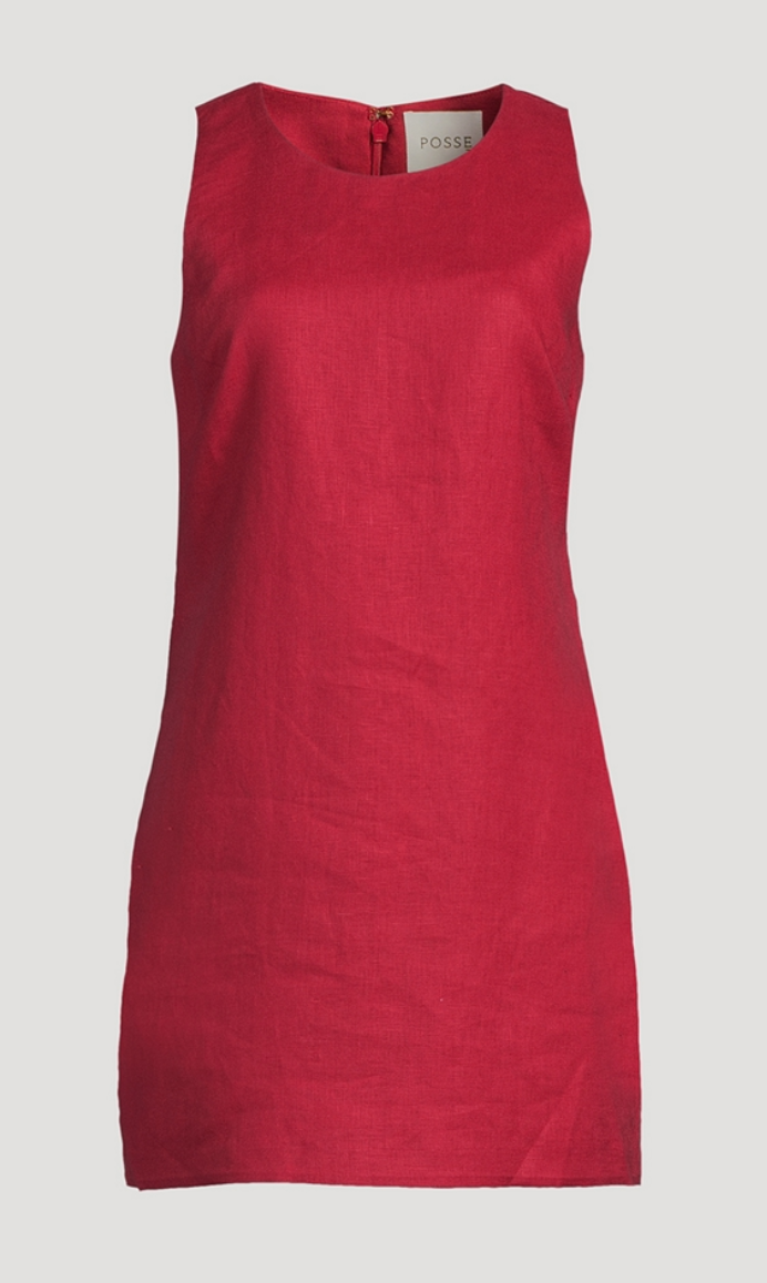 POSSE Ellen Linen Mini Dress