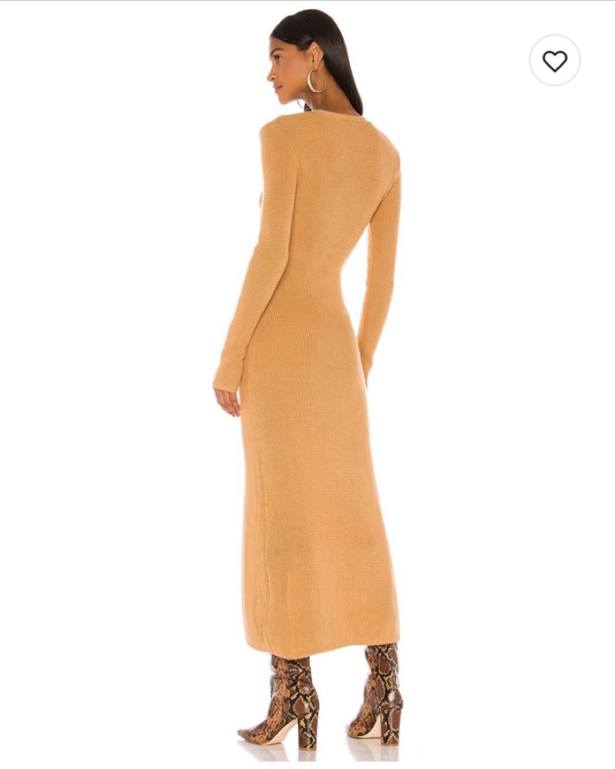 LPA Kavala sweater dress in camel