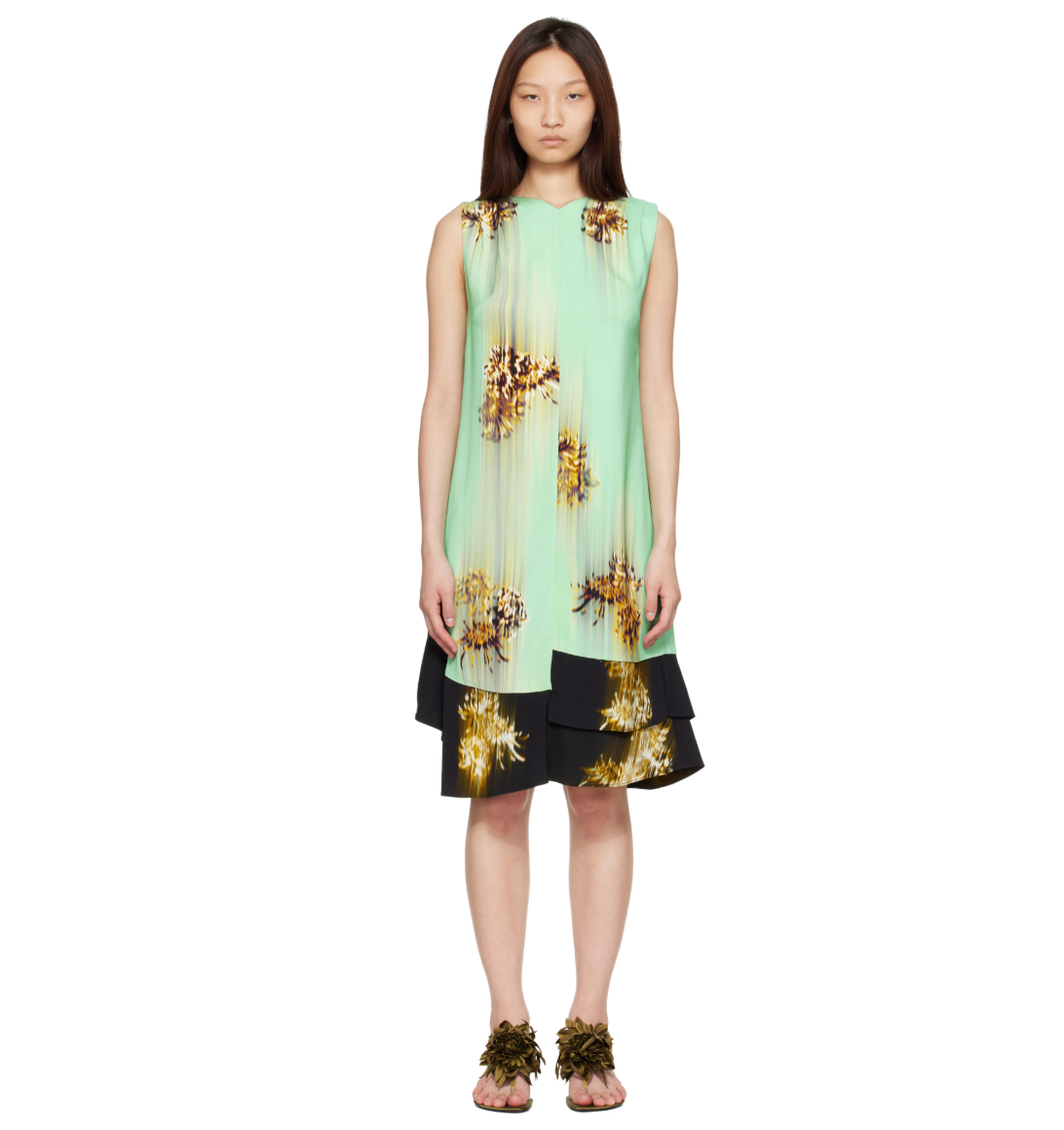 Proenza Schouler Green Rhetta Midi Dress
