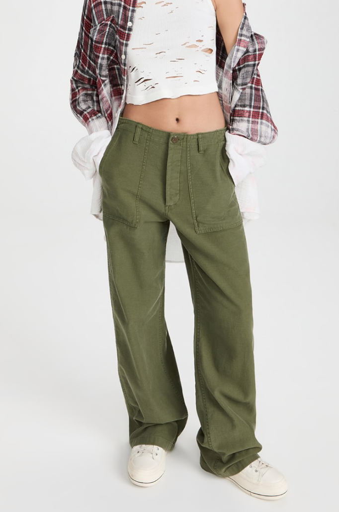 R13 Wide Leg Utility Pants