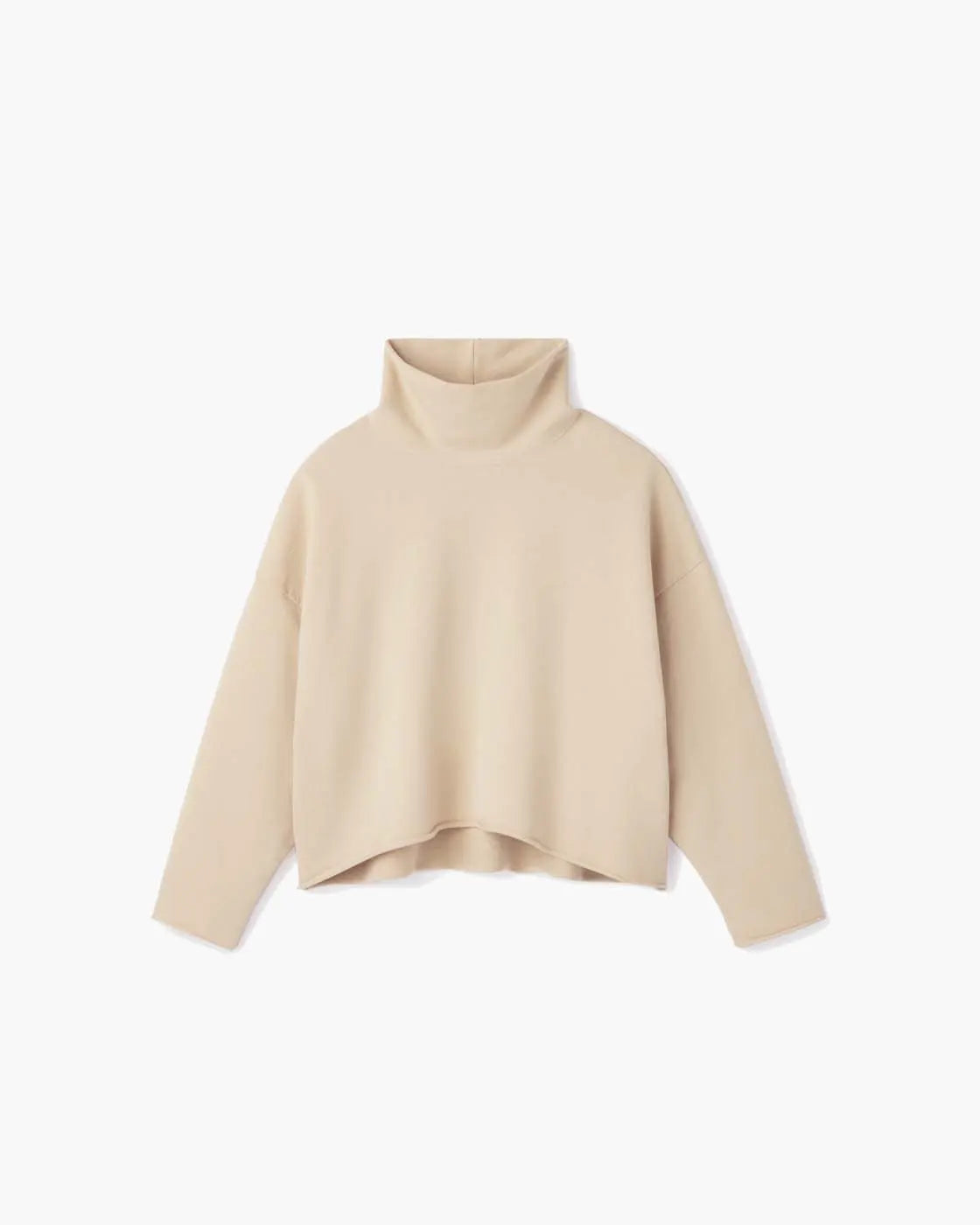 TKEES - raw edge turtleneck & raw edge trousers