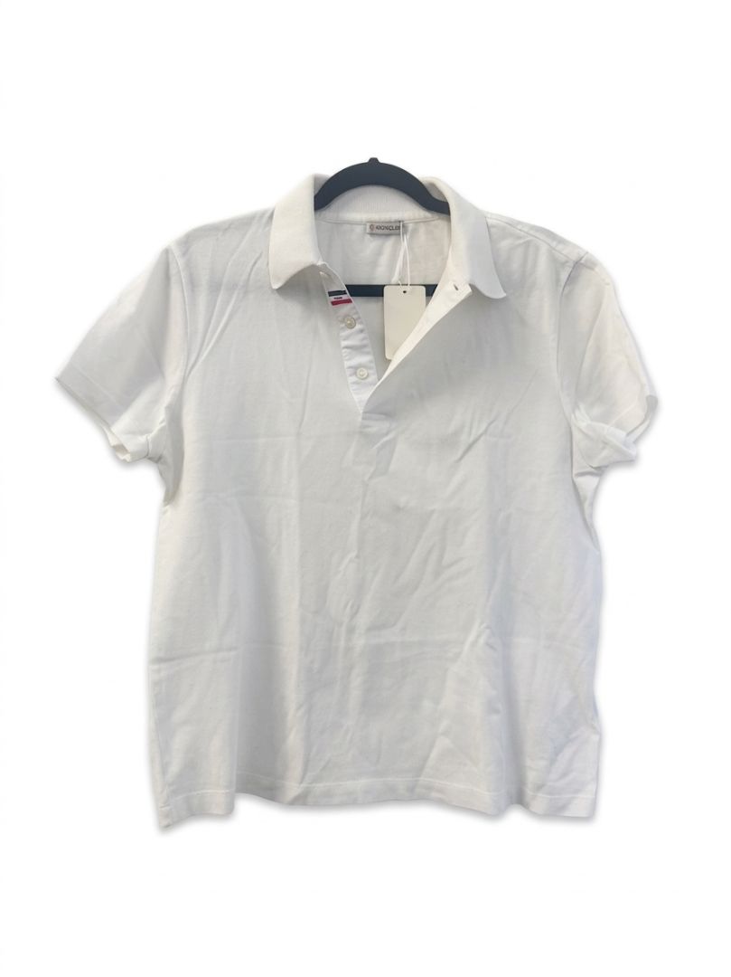 Moncler White Polo T shirt (men's)