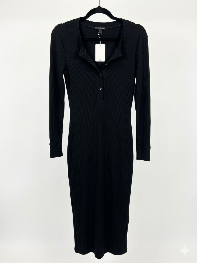 JAMES PERSE black maxi ribbed dress