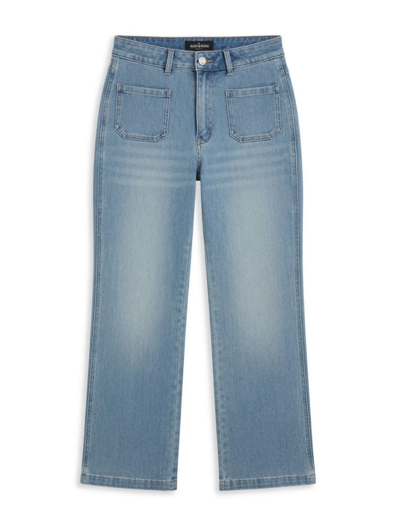 Rich Radi Q's Light Blue High Rise Wide Leg Jeans