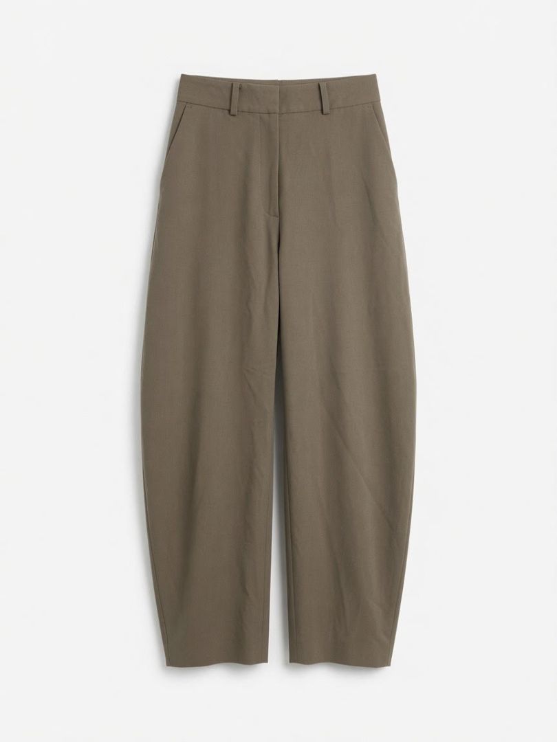 EAVES grey barrel pants
