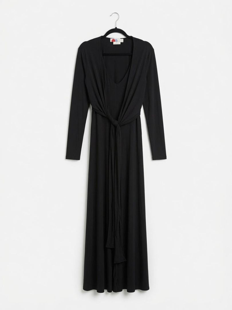 FREE PEOPLE BEACH black stretchy tank top jumpsuit w/ front cropped longsleeve (set)