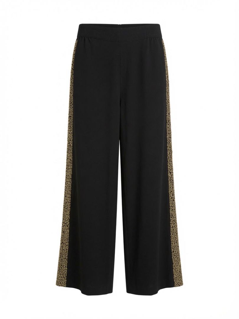ALICE & OLIVIA black pants with gold beading