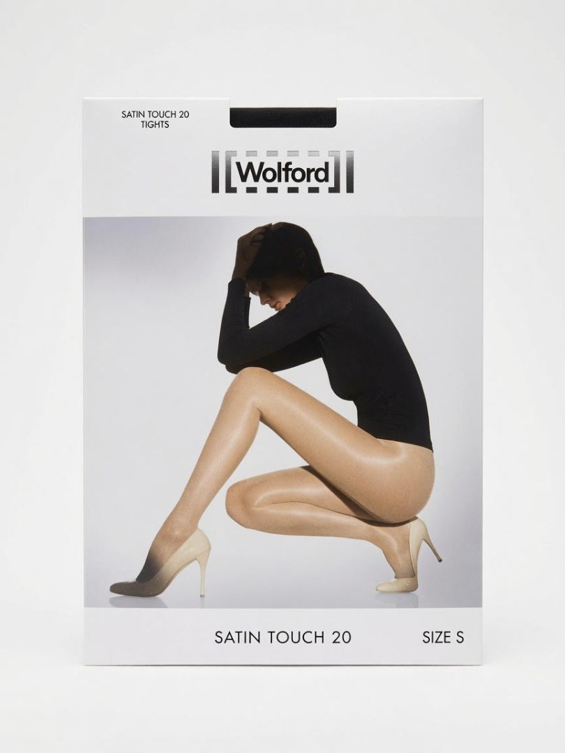 WOLFORD satin touch 20 tights in black