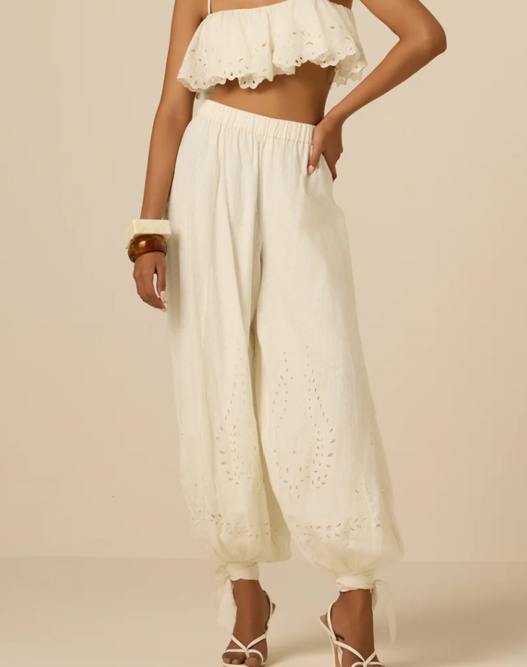 HERMANT & NANDITA KORI HAREM PANTS, XS