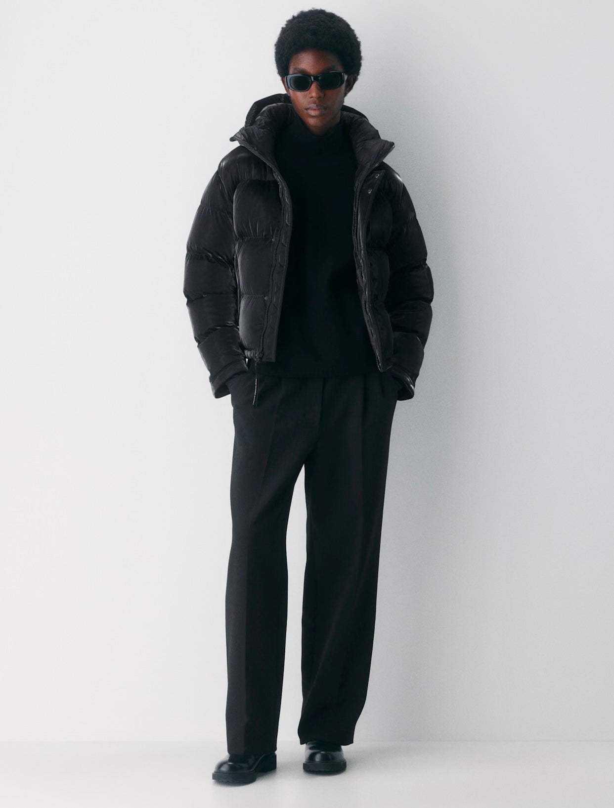 The Super Puff Shorty in Liquid Shine