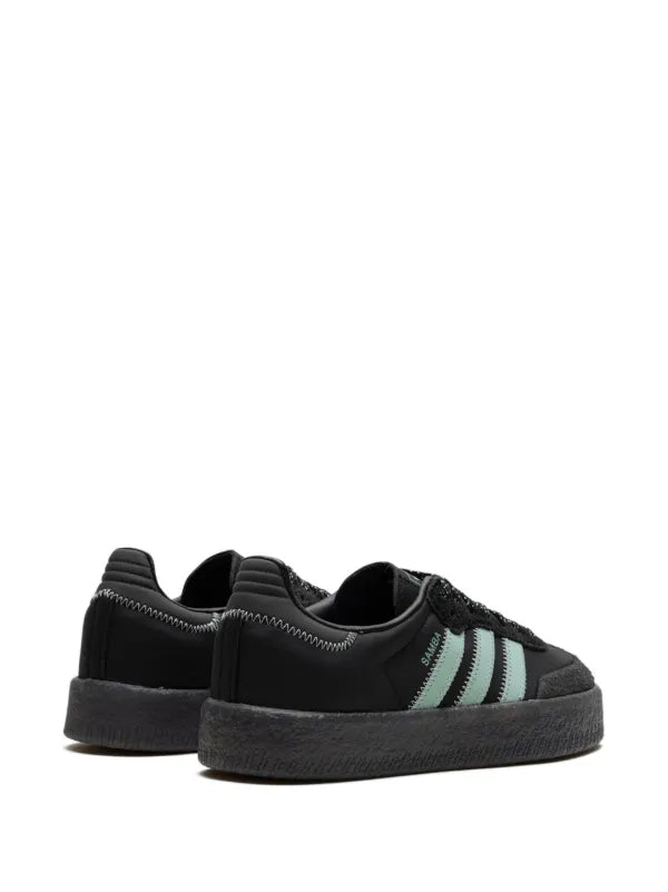 ADIDAS samba "core black/haze green" sneakers