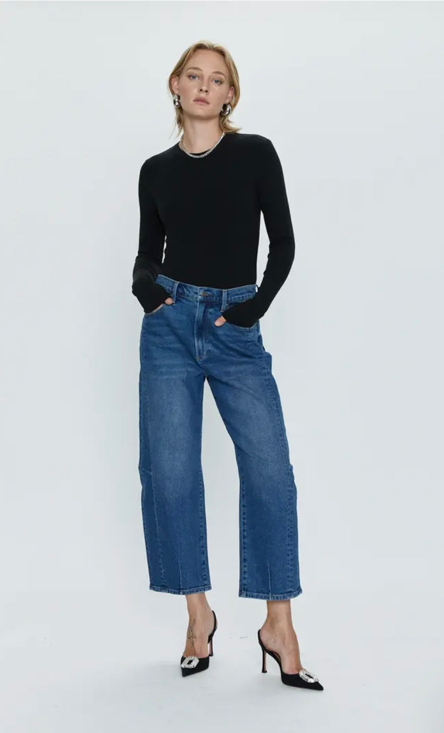 PISTOLA - Eli Ankle Barrel Leg Jeans