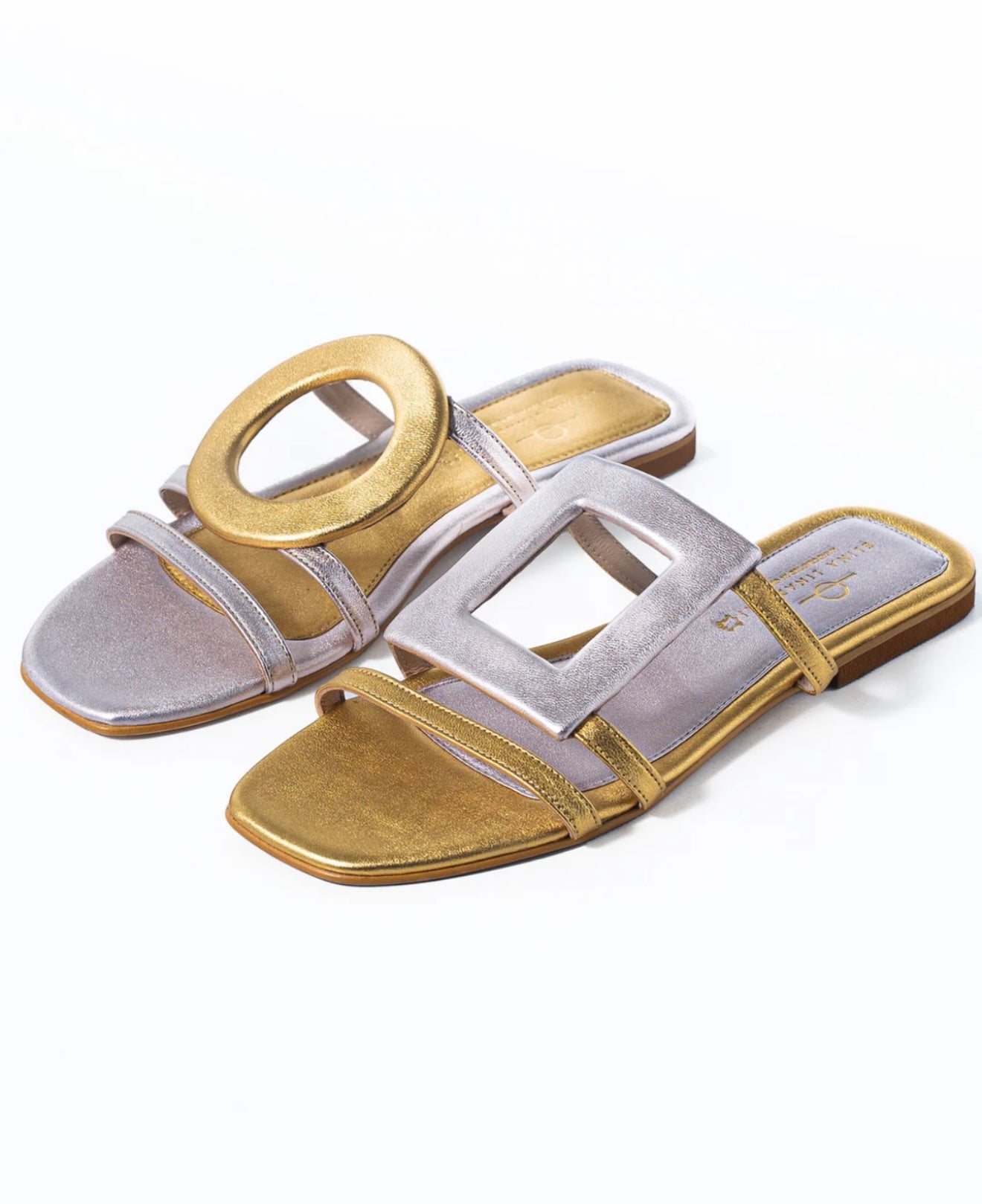 Elina Linardaki - SOLACE GOLD & SILVER sandals