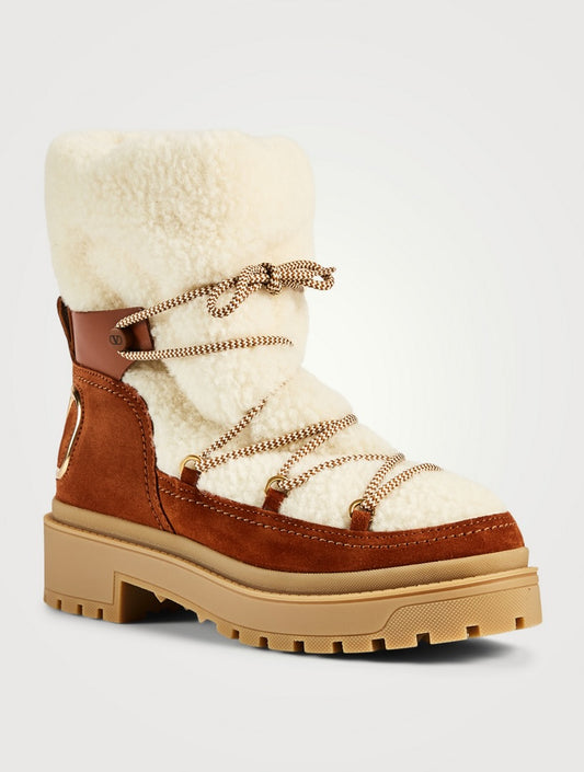 VALENTINO shearling boots