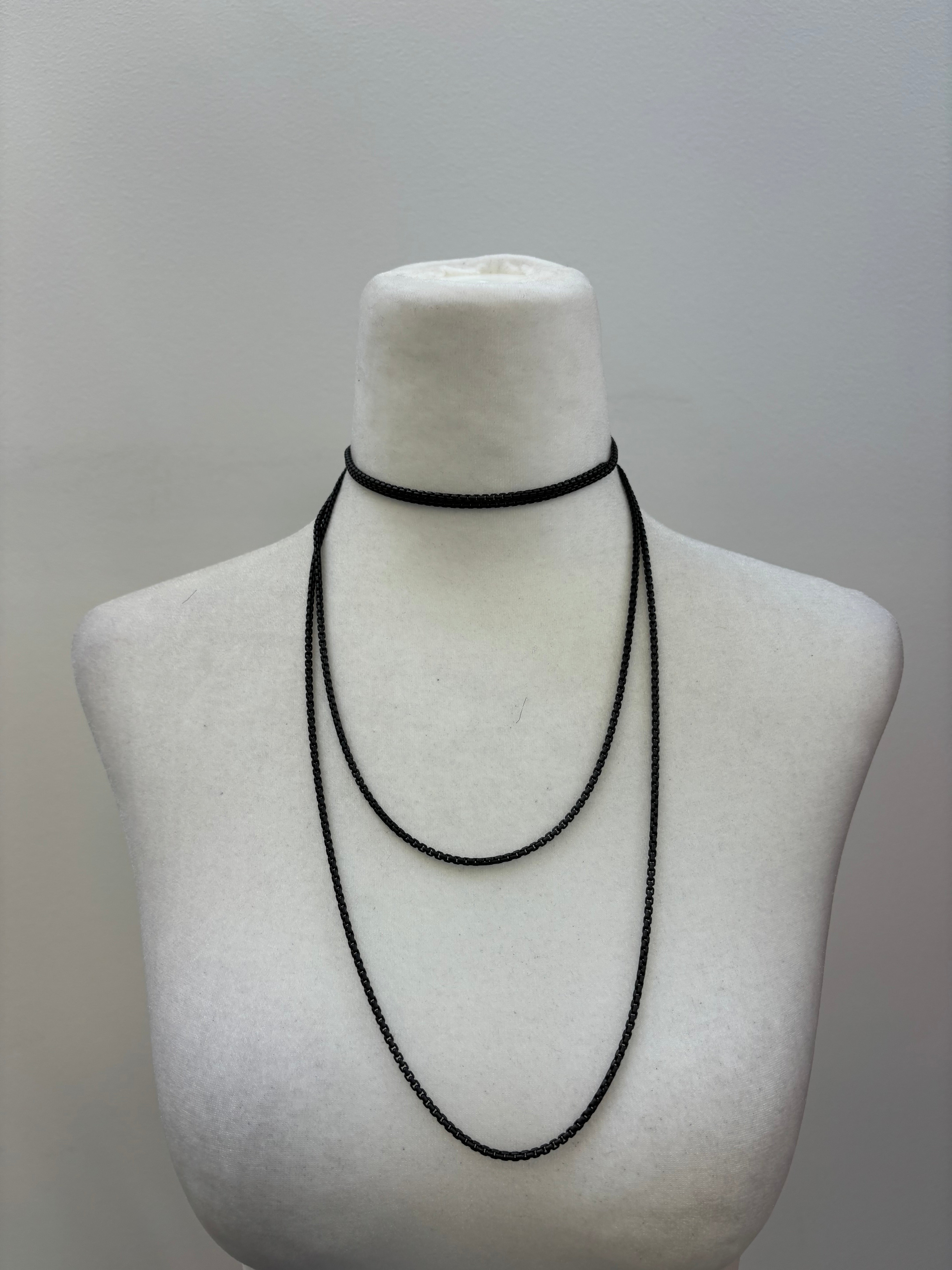 David Yurman Long Black Onyx Chain