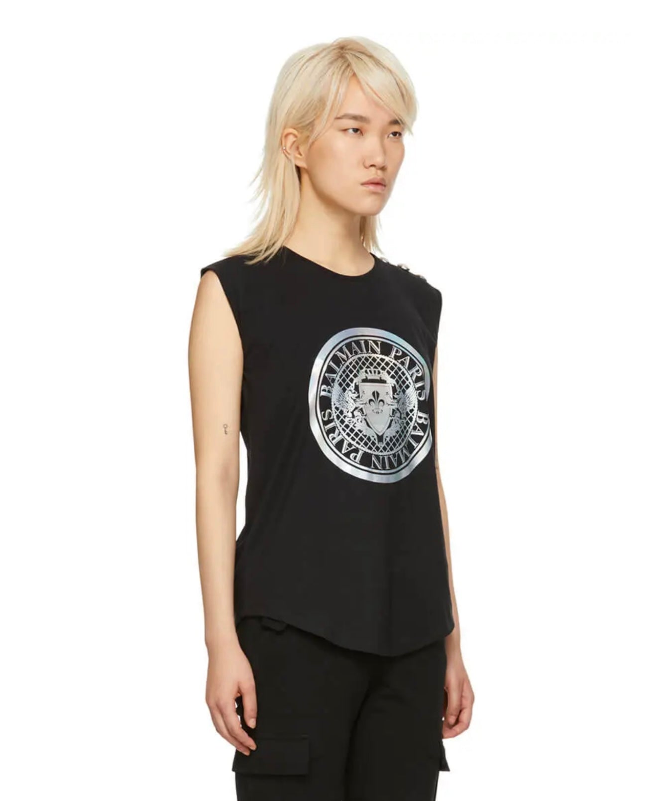 BALMAIN
Black Coin Logo Tank Top