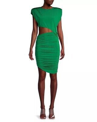 Ronny Kobo Cut Out Dress with Shoulder Pads