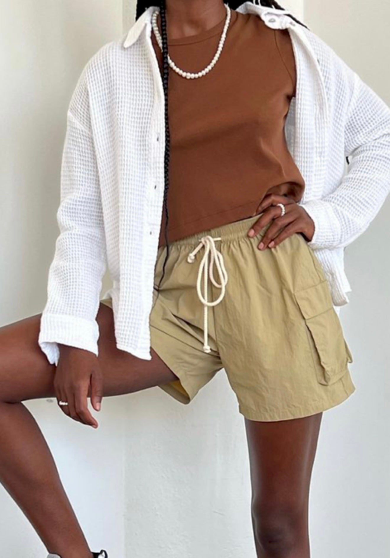 DONNI the chino drawstring shorts